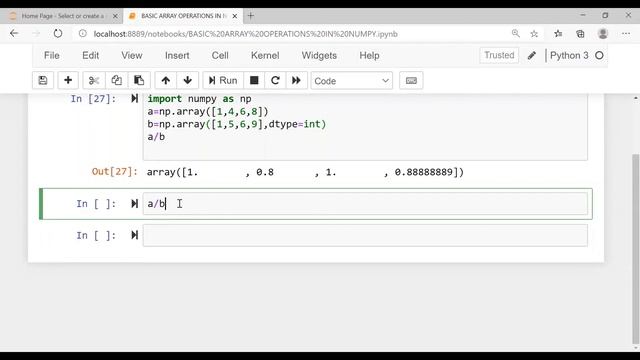 How to Perform Division Operation between Two Arrays смотреть онлайн