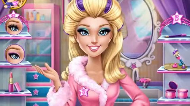 Игра про макияж для Барби! Видео для девочек! смотреть онлайн
