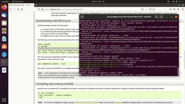 ndnSIM | Installation in Ubuntu 20.04 and running example | 2021 | [Step by step] | Media Stack смотреть онлайн
