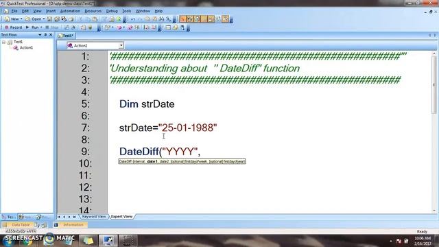 21 VBScript Understanding DateDiff function смотреть онлайн