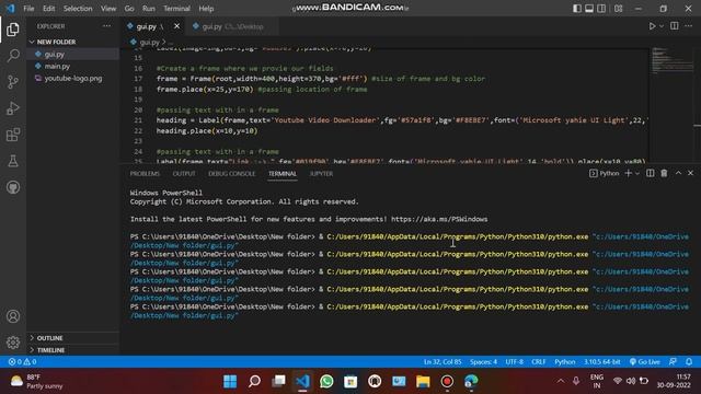 part-2, YouTube Video Downloader GUI Project?| GUI Project | #GUI #letscodebrain #pythonproject смотреть онлайн