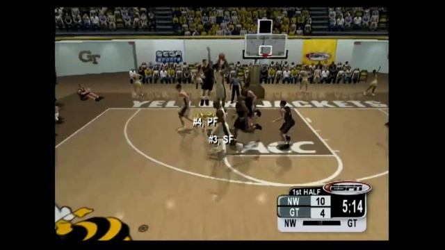 NCAA College Basketball 2K3 (NorthWestern vs Georgia Tech) Original Xbox HD Gameplay смотреть онлайн