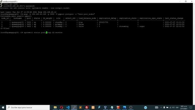 Sistema de Clúster Pgpool-II 4.2.3-PostgreSQL12(3 servidores) 2021-II смотреть онлайн