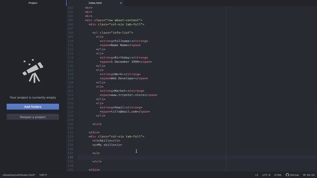 Free Portfolio WebSite TEMPLATE Using HTML CSS & JavaScript смотреть онлайн