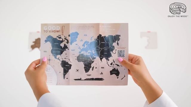 3D Wooden World Map by Enjoy The Wood: from choosing to installing смотреть онлайн