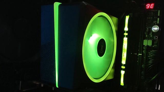 Работа ARGB подсветки системы охлаждения AeroCool Cylon 4F ARGB смотреть онлайн