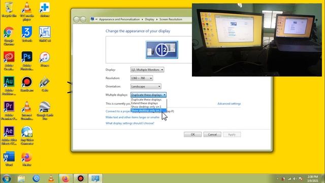 Cara setup dual monitor dari laptop ke monitor / How to Connect a Second Monitor to Your Laptop смотреть онлайн