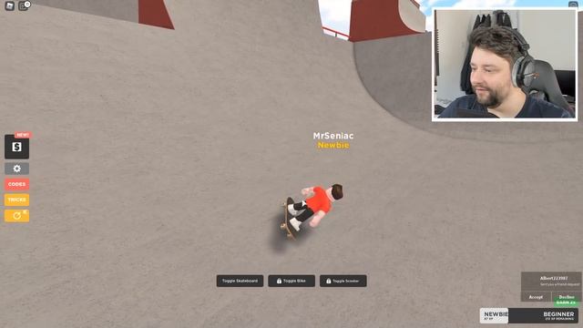 Becoming a PRO SKATER in ROBLOX SKATE PARK смотреть онлайн
