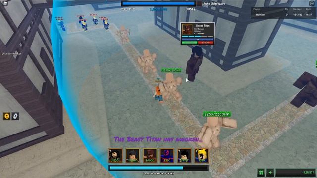 [Godly] Beast Titan started a titan war on Ultimate Tower Defense | Roblox смотреть онлайн