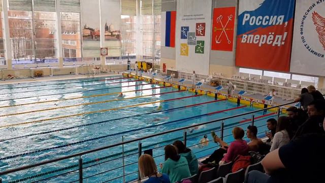 Чемпионат СПб по плаванию.100брасс женщины 15.03.2018. смотреть онлайн