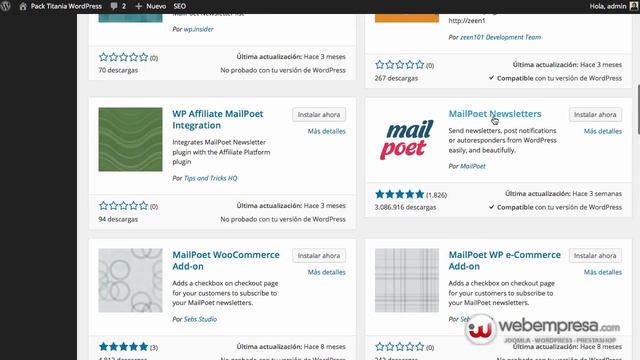 Gestión de Boletines en WordPress con Mailpoet - Instalación смотреть онлайн