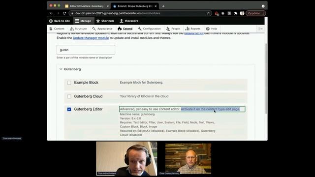 Editor UX matters: Gutenberg can help - hor Andre Gretland & Drew Gorton - DrupalCamp Poland 2021 смотреть онлайн