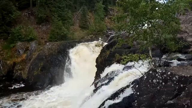 Водопад Кивач, еще одно видео смотреть онлайн