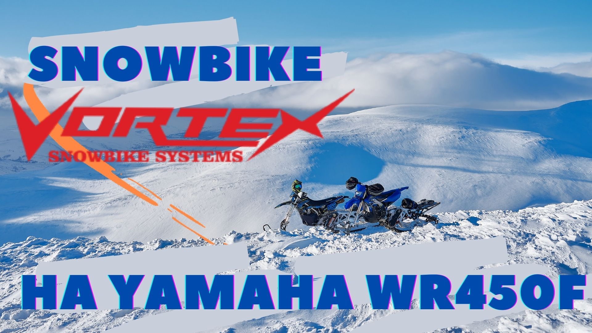 Snowbike комплект Vortex на Yamaha WR450f 2021 года