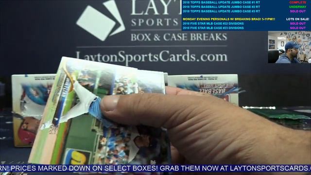2018 Topps Baseball Update Series Jumbo Case Break #2 смотреть онлайн