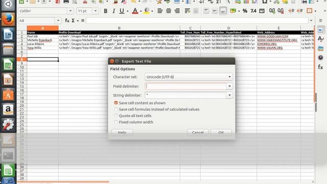 LibreOffice Calc File Save With Any Custom Delimiter смотреть онлайн