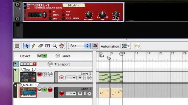 Создание эффектов [Reason Propellerhead]