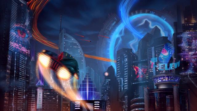 The Lingering - Gabriele with The Neon Syndicate (Synthwave / Cyberpunk) смотреть онлайн