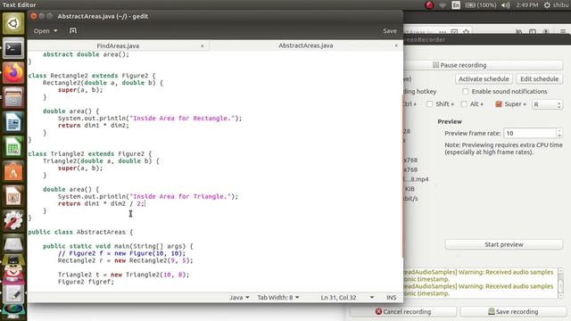 Java abstract classes example смотреть онлайн