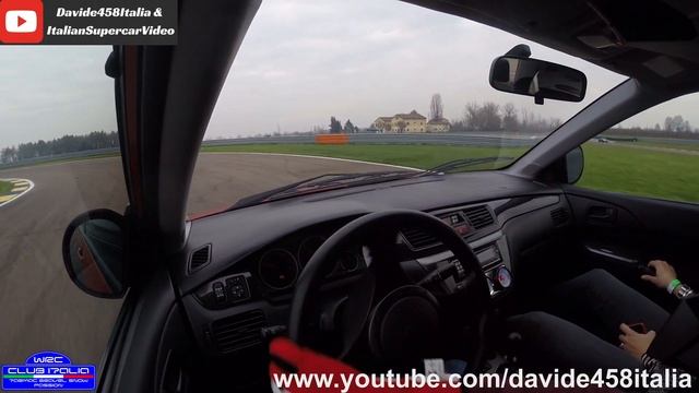 Mitsubishi Lancer Evo IX sideways - On board, flames from exhaust, flatout & sound смотреть онлайн