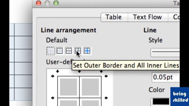 How to change the border thickness of table in Libreoffice Writer смотреть онлайн