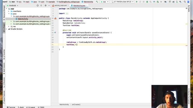 Radio Group Building Block Tutorial - ANDROID STUDIO смотреть онлайн