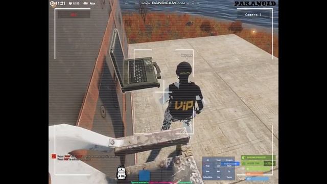 Как устанавливать камеры видеонаблюдения в RUST смотреть онлайн
