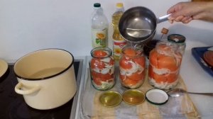 #41. КОНСЕРВИРУЕМ ПОМИДОРЫ ДОЛЬКАМИ С ЛУКОМ И РАСТИТЕЛЬНЫМ МАСЛОМ. ЗАГОТОВКИ НА ЗИМУ.