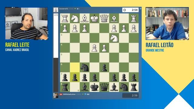 MATE-PAPO com GM LEITÃO no Canal Xadrez Brasil смотреть онлайн