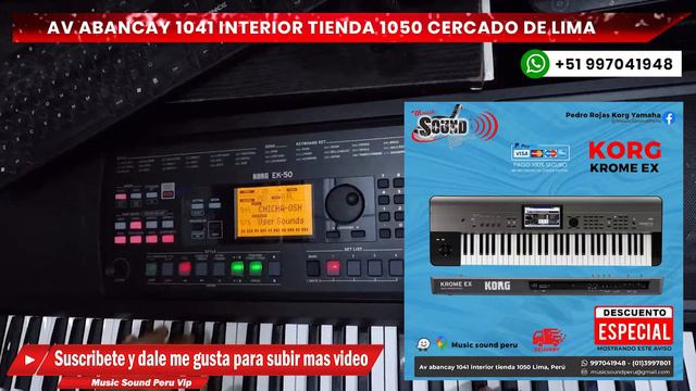 MIX CHICHAS DEMO KORG EK 50 DISTRUBUIDOR OFICIAL BY MUSIC SOUND PERU смотреть онлайн