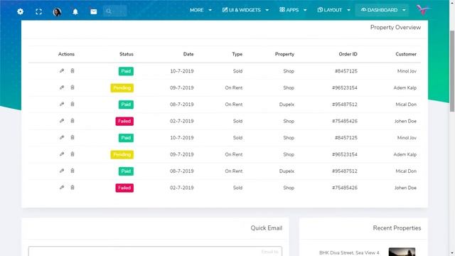 Real Estate Dashboard Bootstrap 5 Admin Templates with Light RTL Theme смотреть онлайн