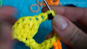 Фигурки из резинок. Цыпленок из резинок без станка