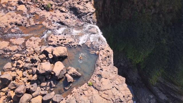 Зимовка в Гоа.Водопад Сурла.Surla waterfall. смотреть онлайн