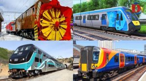 Поезда для детей. Развивающее видео для малышей где изучаем железнодорожный транспорт