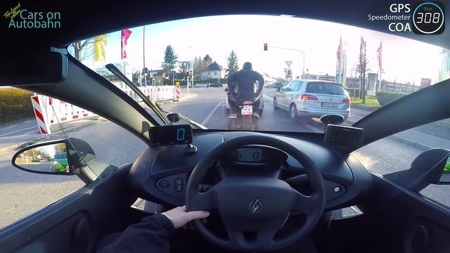 1. April! 2017 Renault Twizy (0-300km/h) Hayabusa Turbo Engine, POV: Acceleration, Top Speed TEST✔