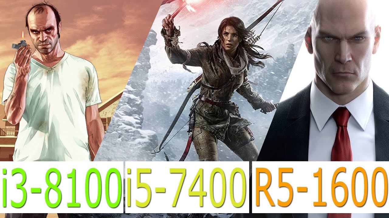 i3 8100/i5 7400/Ryzen 1600+GTX1060/GTA5/Tomb Raider/Hitman смотреть онлайн