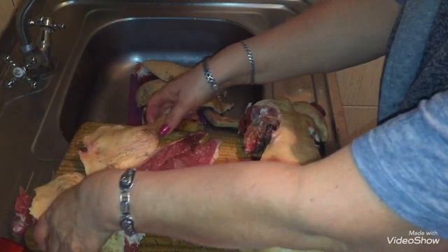 РАЗДЕЛЫВАЮ УТКУ - ДЛЯ СУПОВ - НА ПОРЦИИ