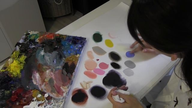 Про смешивание красок. Масляная живопись. Фания Сахарова смотреть онлайн