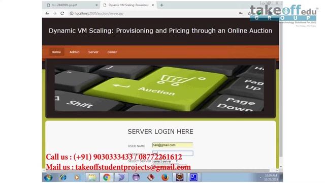 Dynamic VM Scaling Provisioning and Pricing through An Online Auction | Java Web Application projec смотреть онлайн