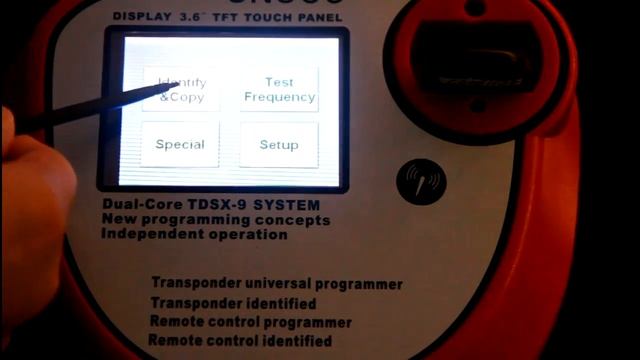 Пример копирования программатором CN900 ключа с транспондером ID68  на чип CN2