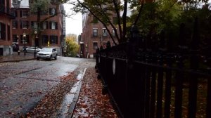 Прогулка в дождь по Бостону 2023 / Walking in the Rain in Boston, MA