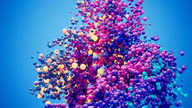 Colorful bubbles floating in space смотреть онлайн