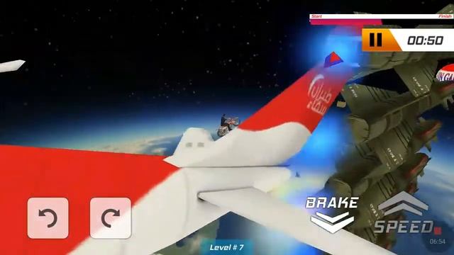 Sky Bike Stunts 3D Game! Mobile Android Game! GamePlay. смотреть онлайн