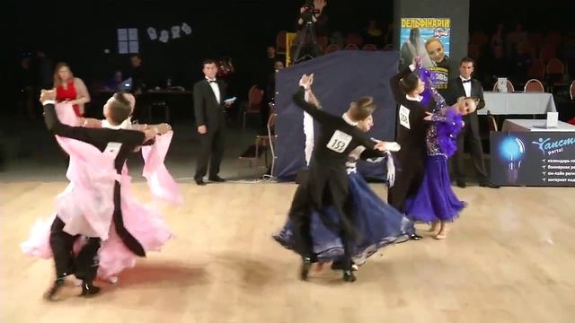 #153 Савицкий Денис Алексеева Анна Чемпионат Украины 2015 WDC AL Juniors 2 St Finals VienWaltz смотреть онлайн