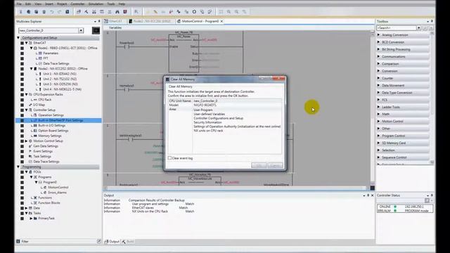 How to Backup and Restore the NX1P Controller using Sysmac Studio смотреть онлайн