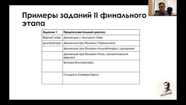 Подготовка ко II Бехтеревской олимпиаде, вебинар смотреть онлайн