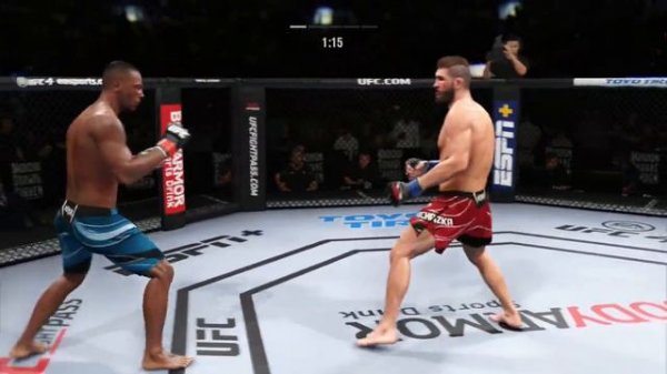 Jamahal Hill vs Jiri Prochazka Full Fight - UFC 4 Simulation