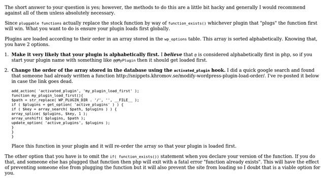 Wordpress: override pluggable.php functions (2 Solutions!!) смотреть онлайн