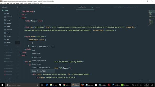 Basic CRUD Tasks App Laravel 5.4 Urdu - Part 8 смотреть онлайн