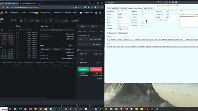 Trading Plan парный трейдинг фьючерсами Binance на реальном счёте. Тест программы. смотреть онлайн